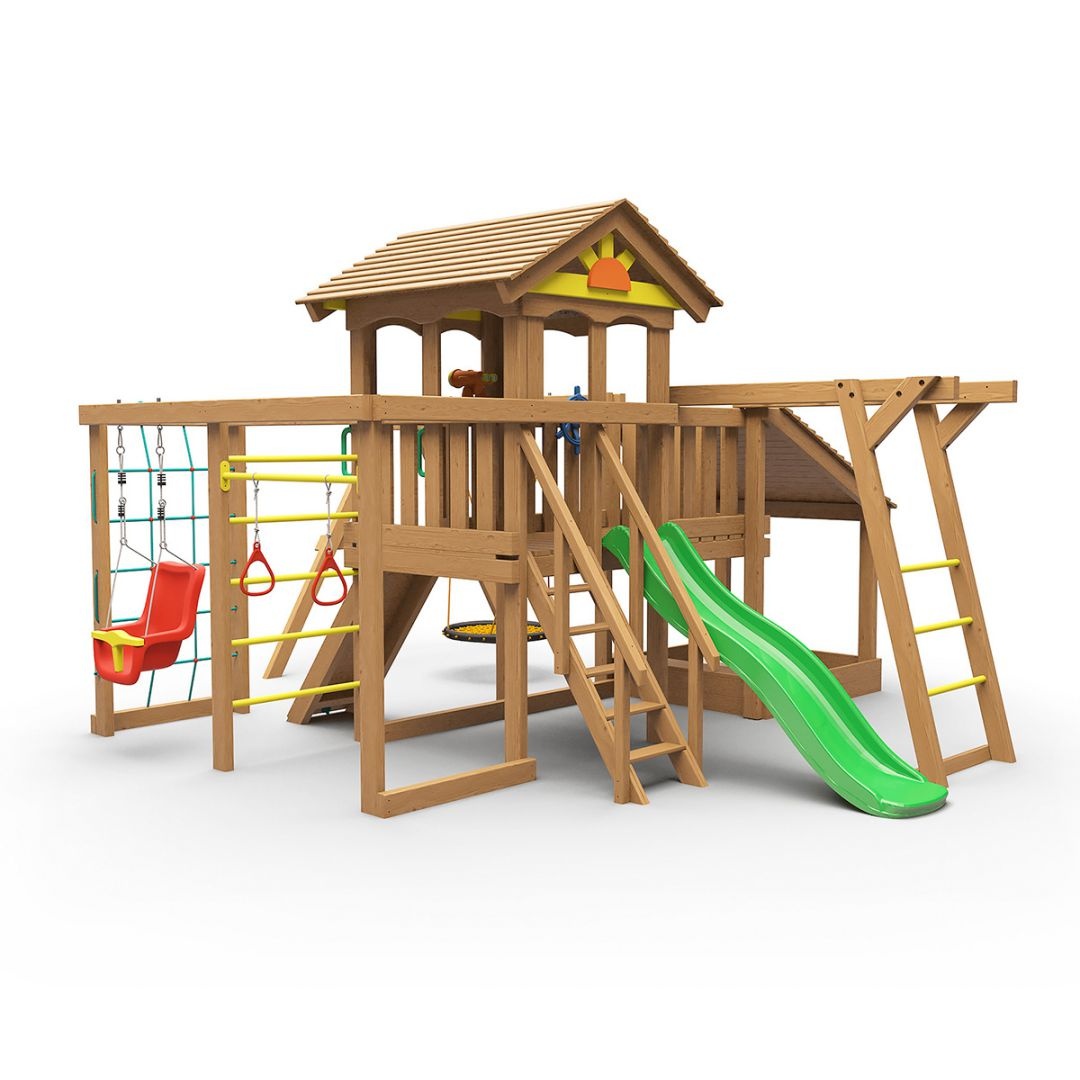 Детская деревянная площадка Выше Всех Смарт 1